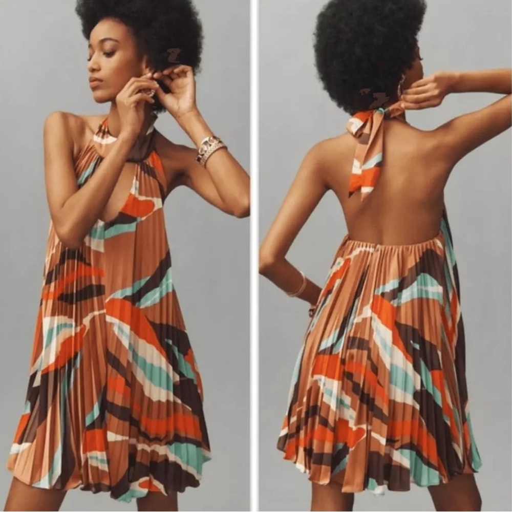 Hutch Colorful Halter Dress